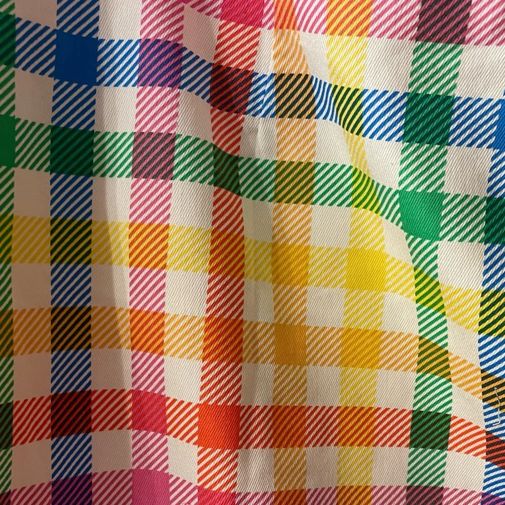 Unique Vintage Smak Parlour Rainbow Gingham Campus Mini Skirt - Picture 8 of 10
